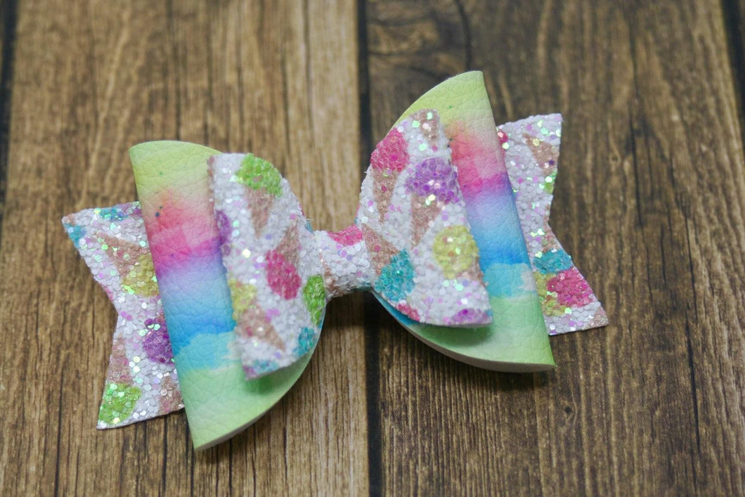 Rainbow Ice Cream Melt Medium Ellie Bow