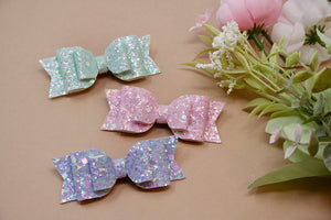 Geo Glitter Medium Sophia Bow