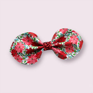 Perfect Poinsettia Jade Bow