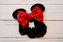 Load image into Gallery viewer, Sequin Bow Velvet Scrunchies
