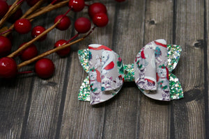 Vintage Christmas Kitties Emmy Bow