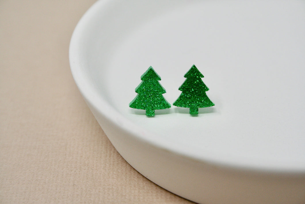 Christmas Tree Acrylic Studs