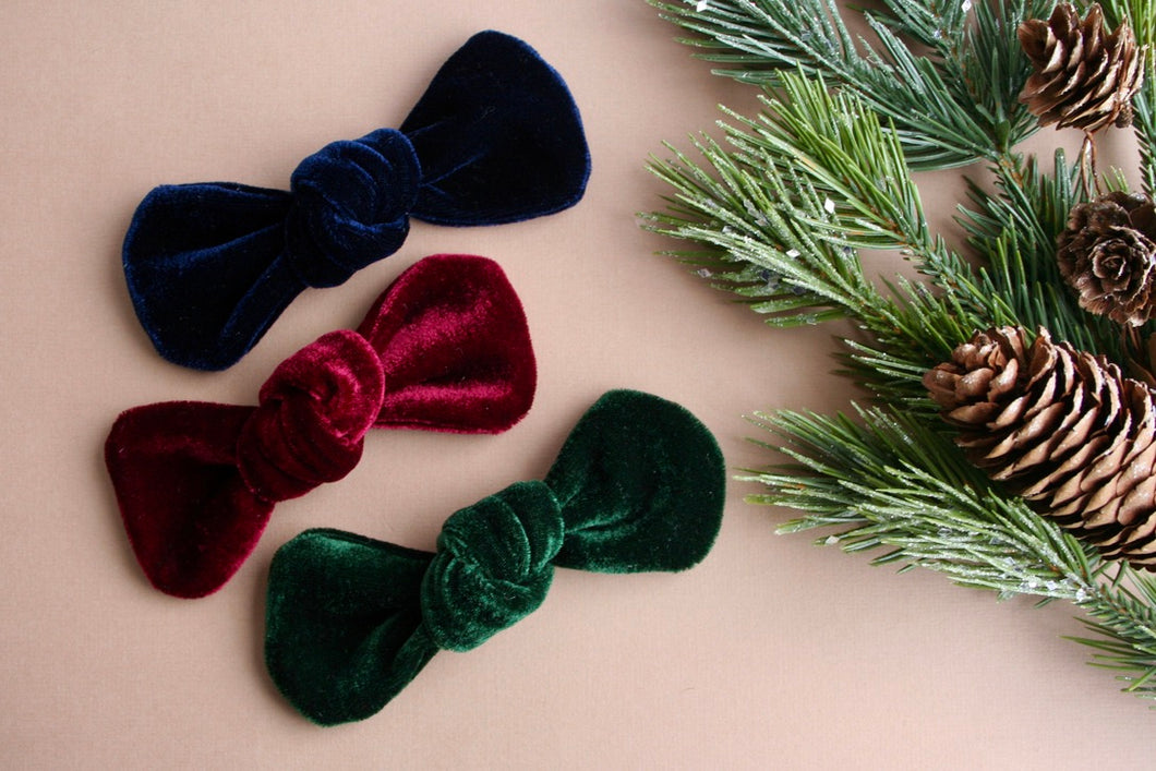 Rich Christmas Velvet Rory Bows