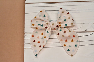 Muted Hearts Medium Remi Bow