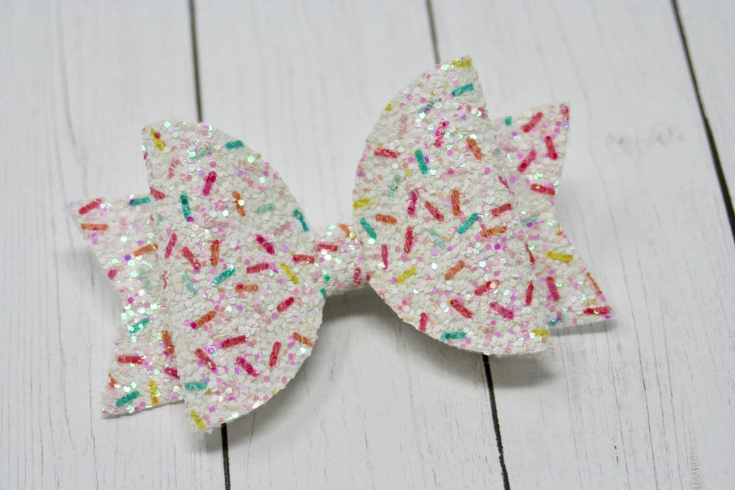 Sweet Sprinkles Chunky Glitter Medium Ellie Bow