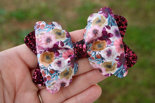 Autumn Jewels Floral Bailey Bow