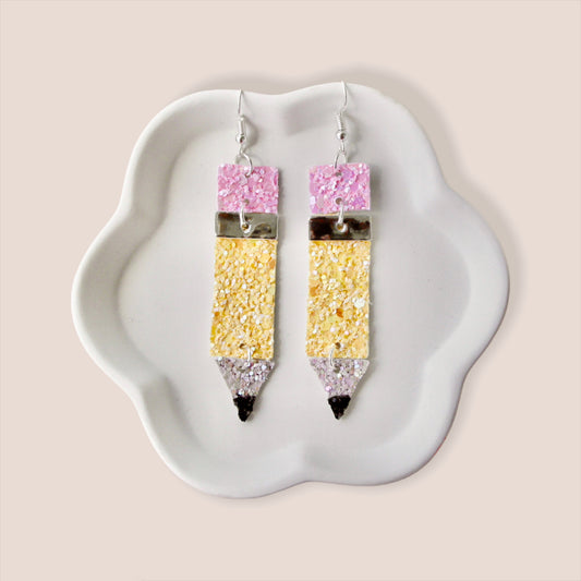 Pencil Drop Earrings