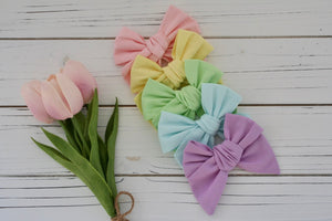 Cotton Spring Solid Large Everly Bow