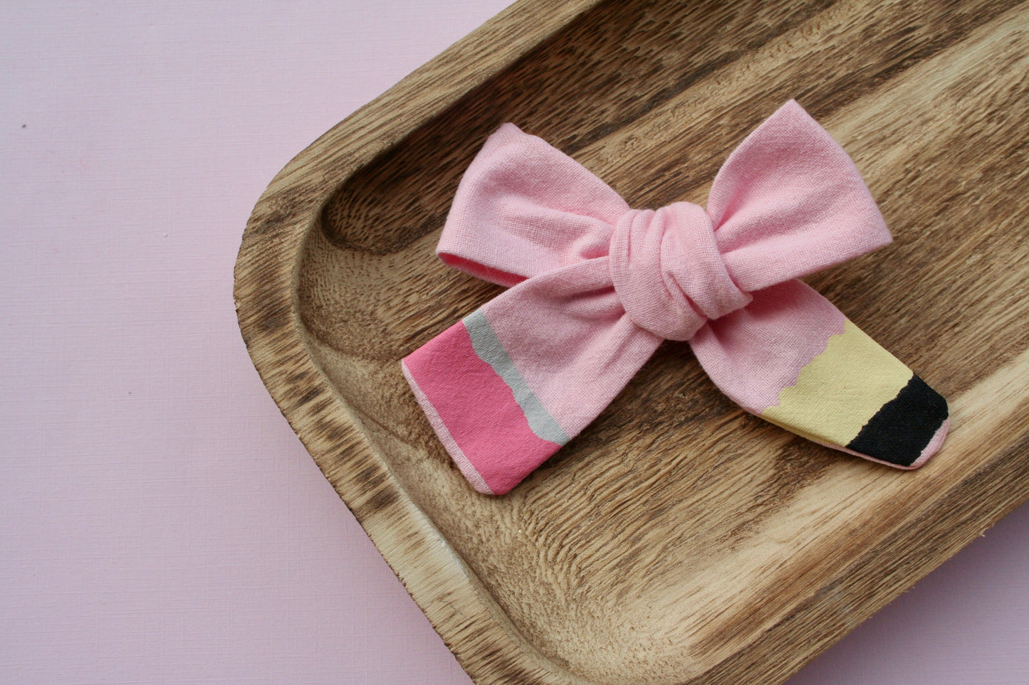 Pink Pencil Large Everly Bow