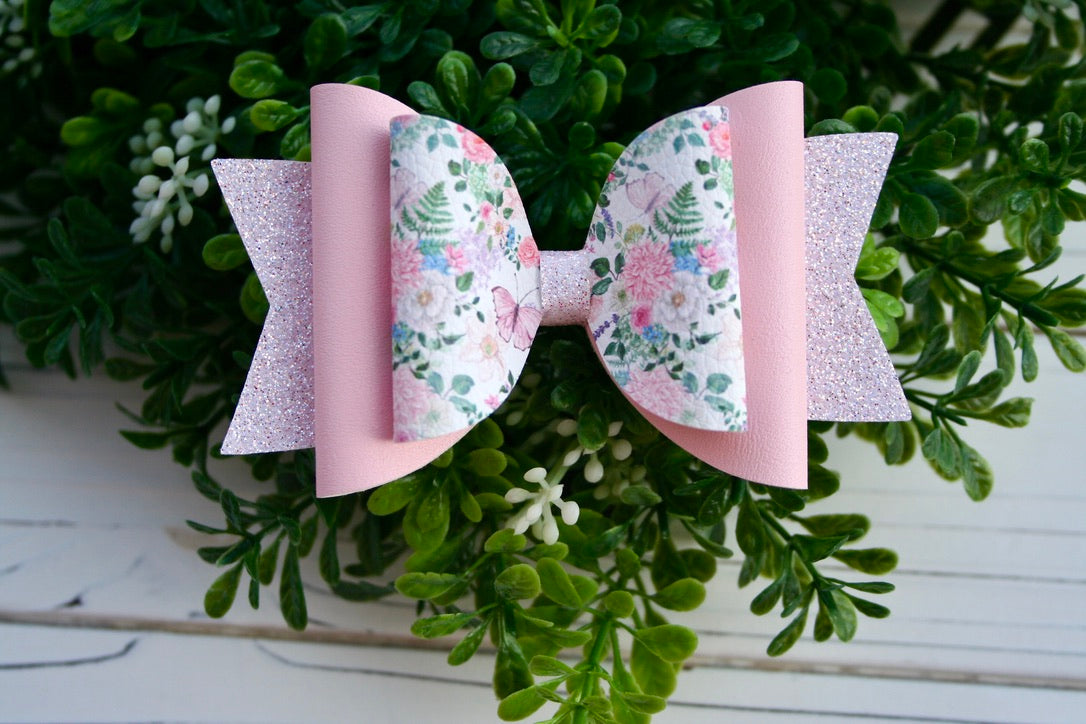 Blushing Butterfly Bouquets Large Ellie Bow