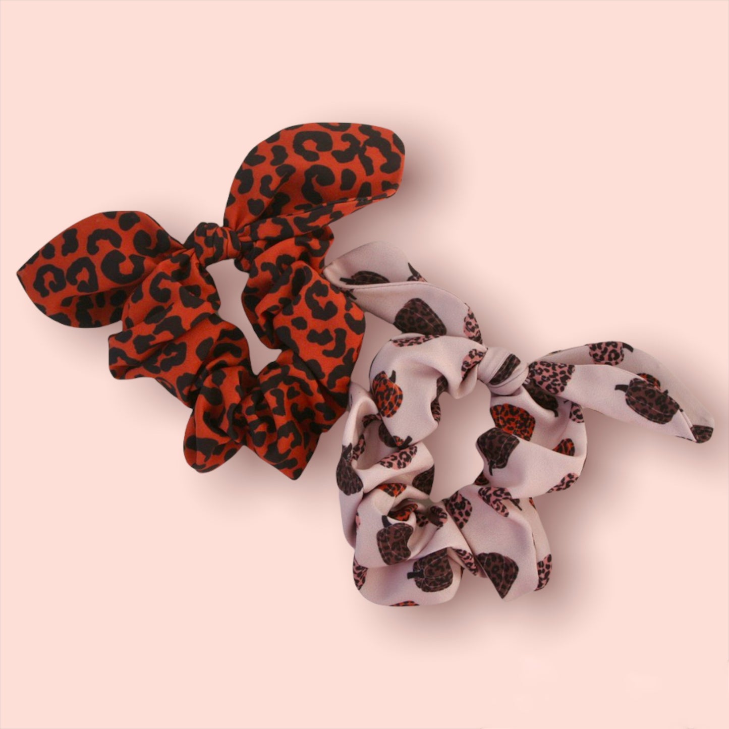 Fall Leopard Scrunchies