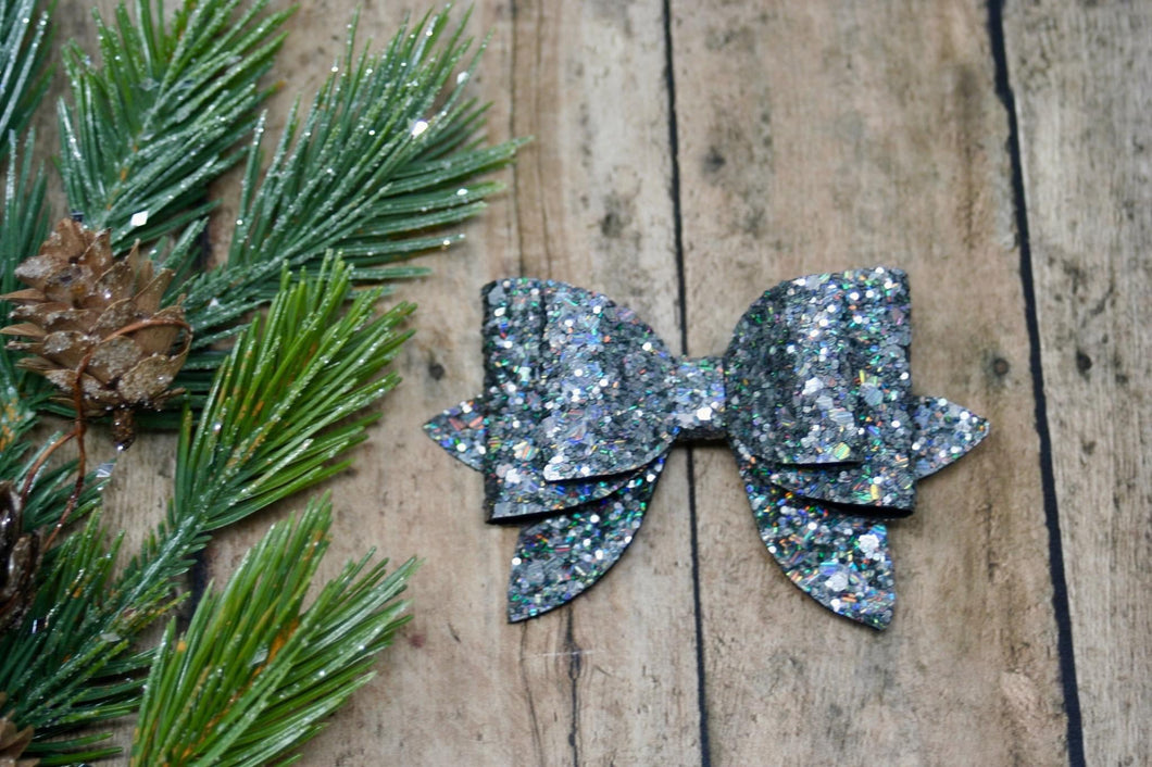 Ball Drop Chunky Glitter Maddie Bow