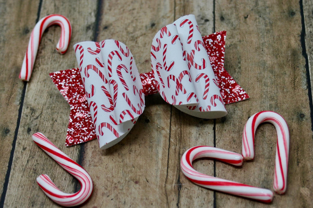 Candy Cane Large Ellie Bow