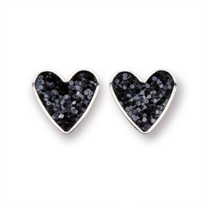 Black Heart Luxe Studs