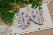 Load image into Gallery viewer, Lovely Lavender Floral Large Ellie Bow
