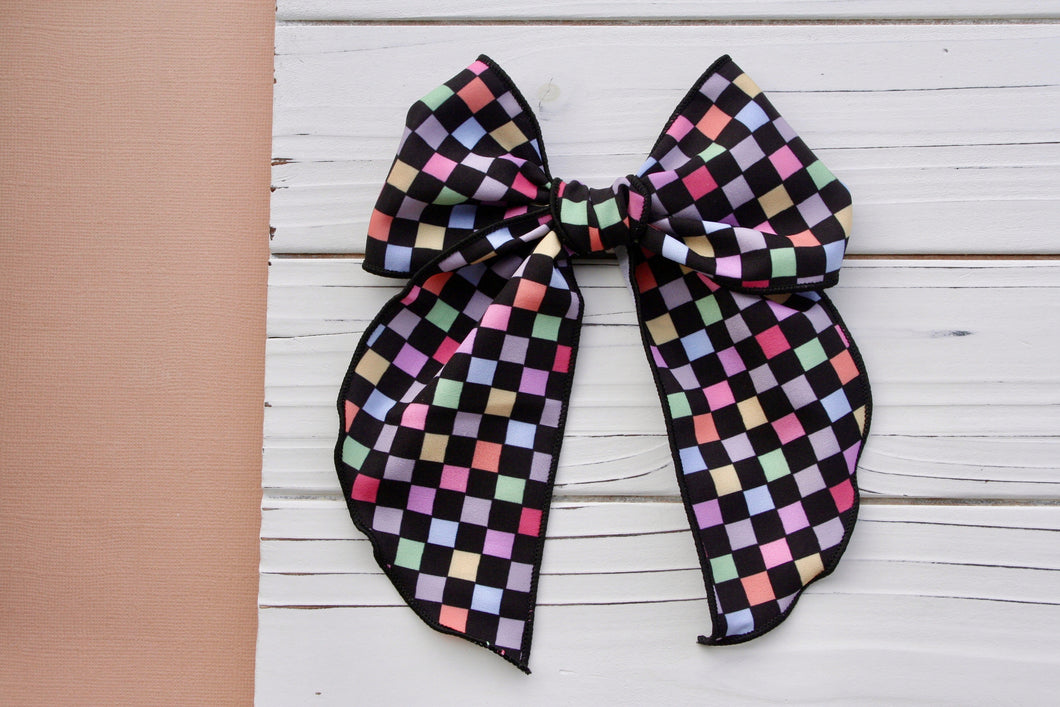 Rainbow Checkerboard XL Remi Bow