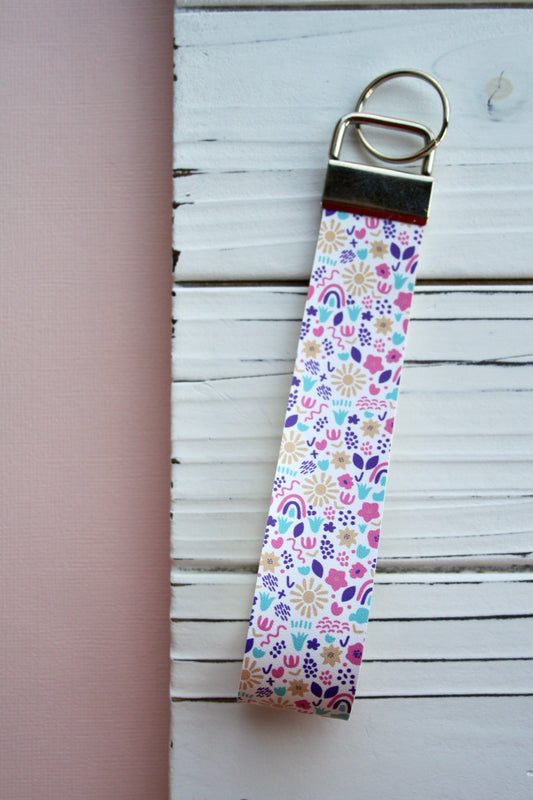 Spring Thing Doodles Wristlet