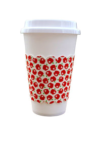 Teacher’s Apple Scalloped Cup Sleeve