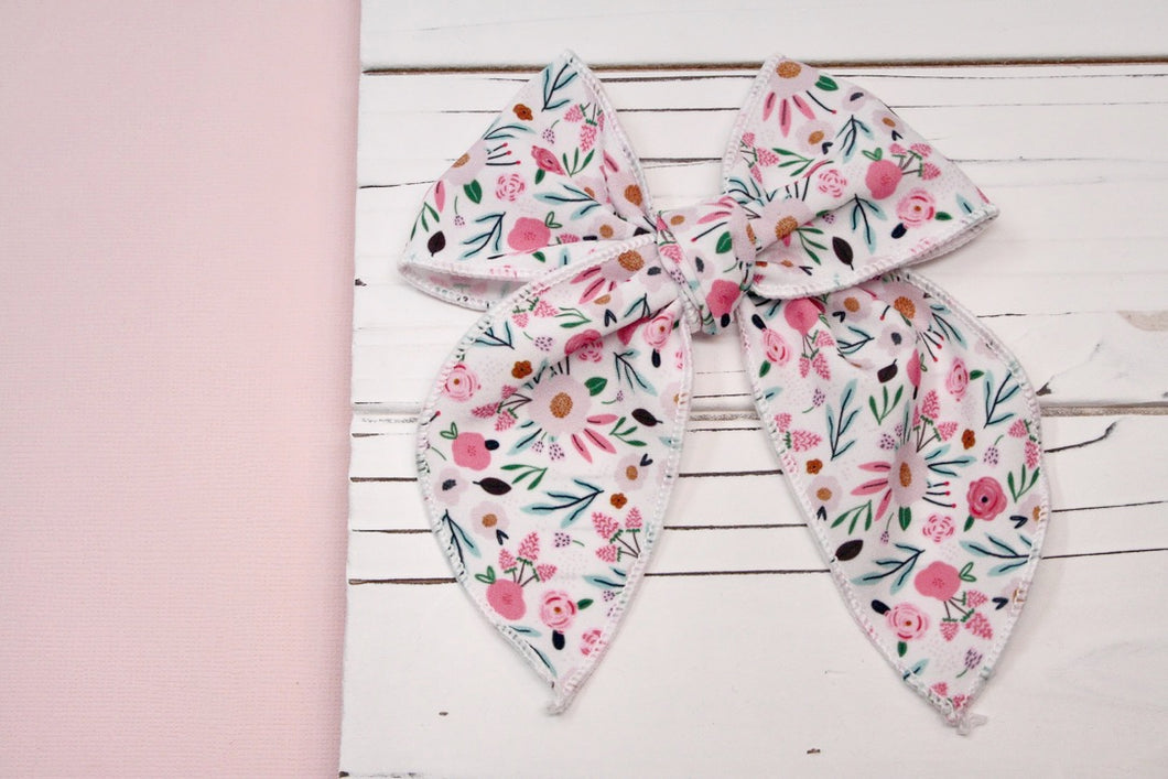 Spring Sweetheart Floral Large Remi Bow