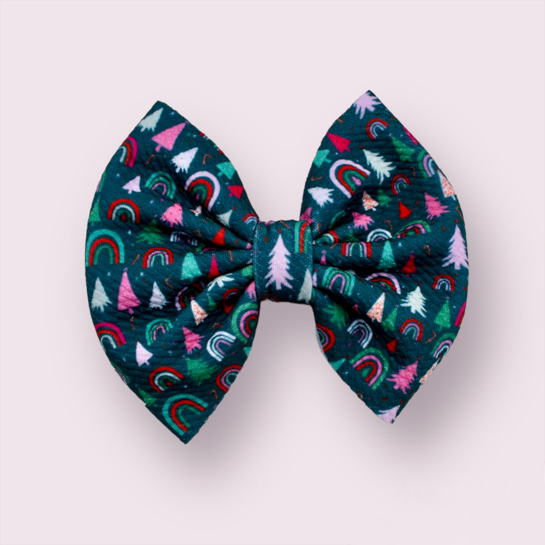 Bright Christmas Capri Bow