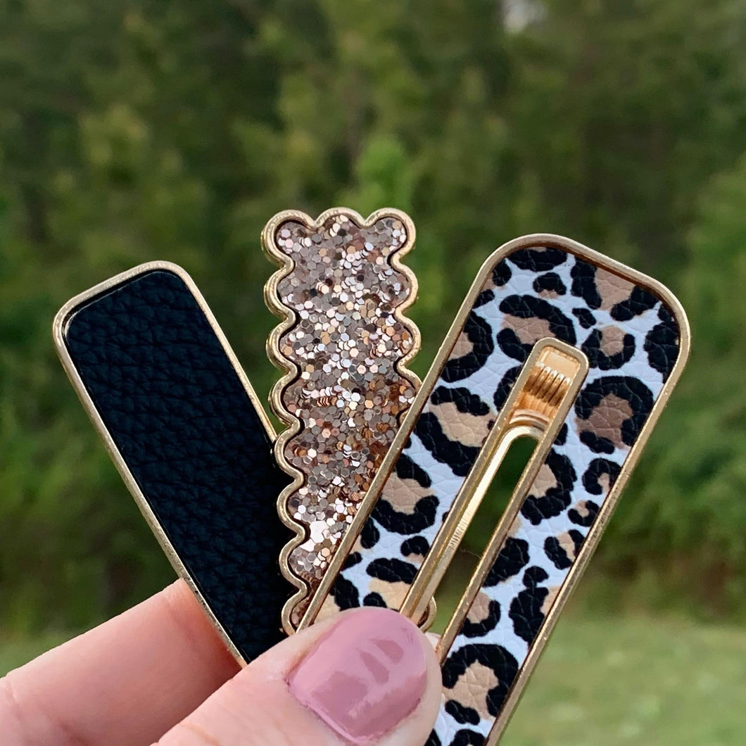 Luxe Leopard Luxe Clip Set