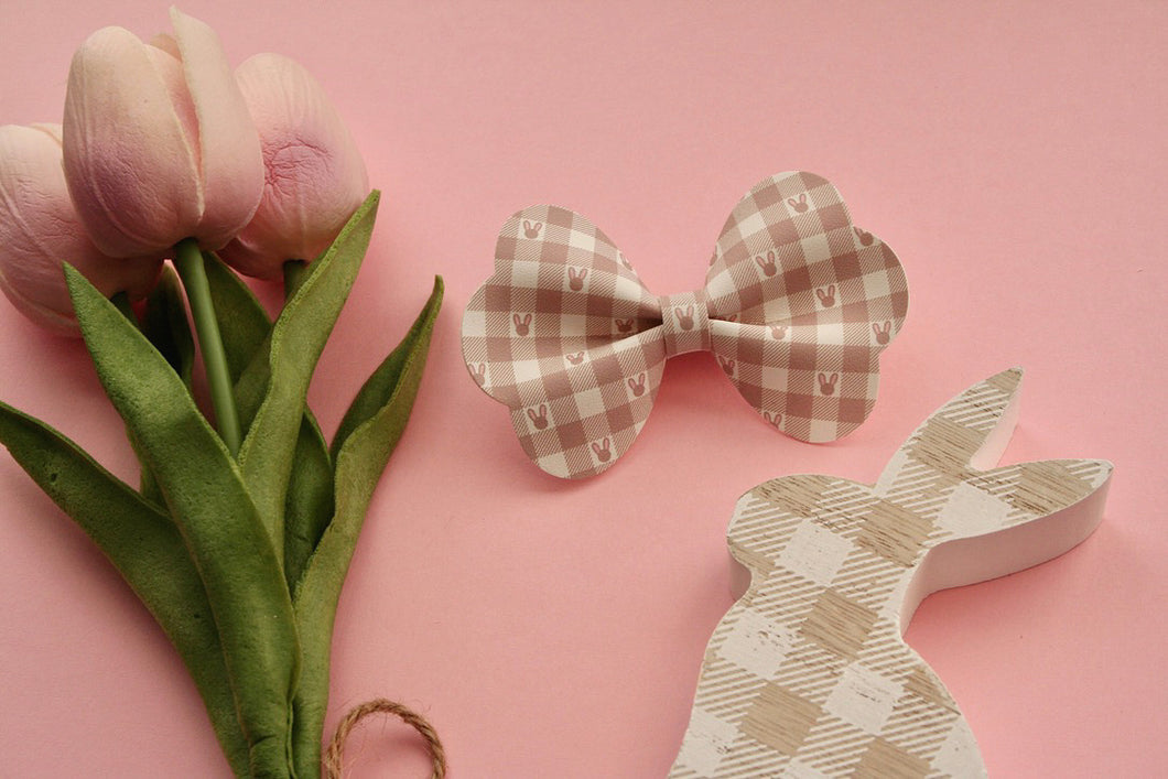 Bunny Gingham Medium Maggie Bow