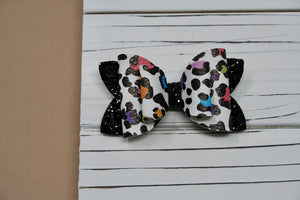 Colorful Leopard Emmy Bow