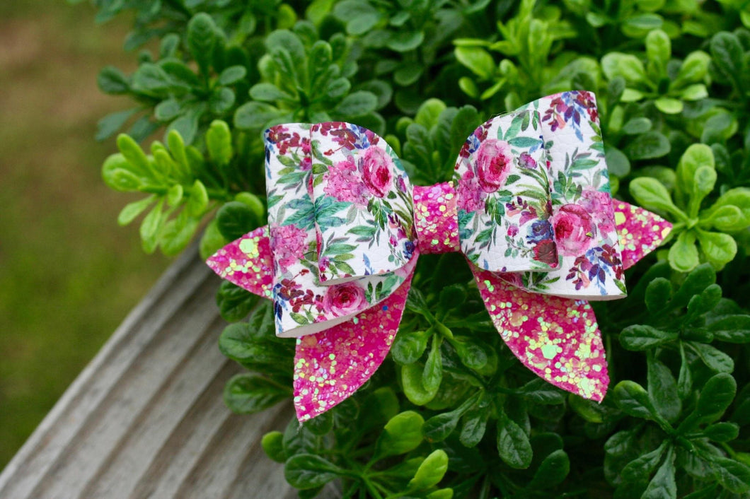 Bright Fall Floral Maddie Bow