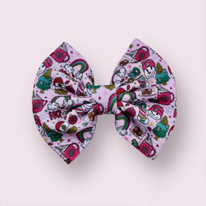 Whimsical Christmas Capri Bow