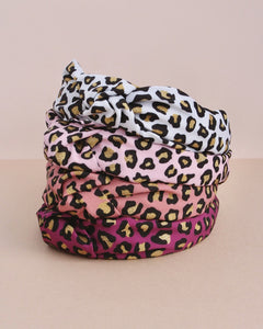 Leopard Everything Top Knot Headbands