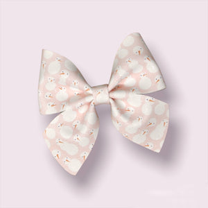 Do You Wanna Build A Snowman? Shimmer Suede Medium Giana Bow