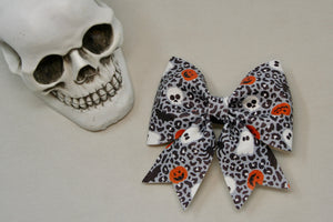 Spooky Leopard Maizie Bow